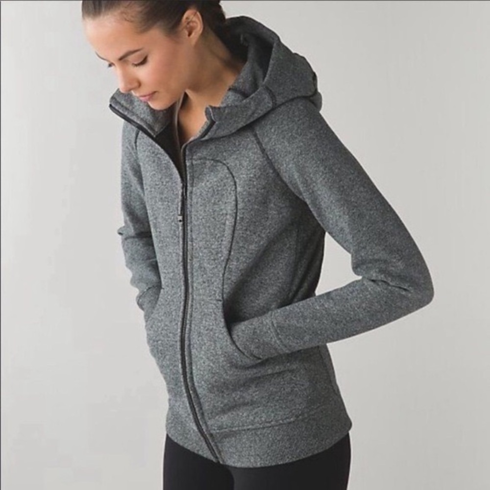 Lululemon grey scuba hoodie - like new!!